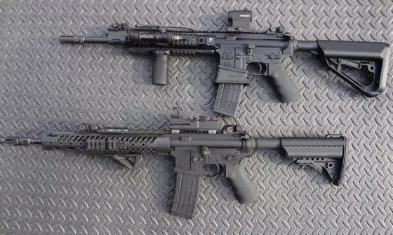 Two-rifles-outfitted-with-ambidextrous-controls